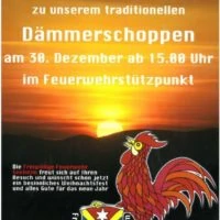 Herzliche Einladung zum Dämmerschoppen am 30.12.2019
