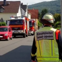 Brand in Küche