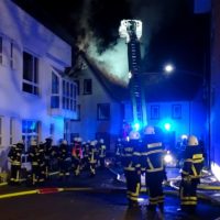 Löschhilfe bei Großbrand in Pfungstadt am 23.01.2020