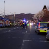 Kollision Radfahrer mit Straßenbahn und weitere Einsätze