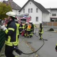 Brand eines Wäscheständers in Toilettenraum