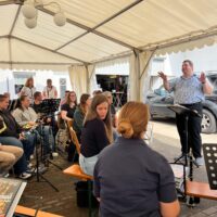 Gemeinsame Probe der Musikzüge Seeheim, Schaafheim und Messel